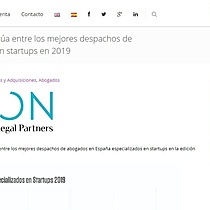 Aktion Legal Partners se sita entre los mejores despachos de abogados especializados en startups en 2019